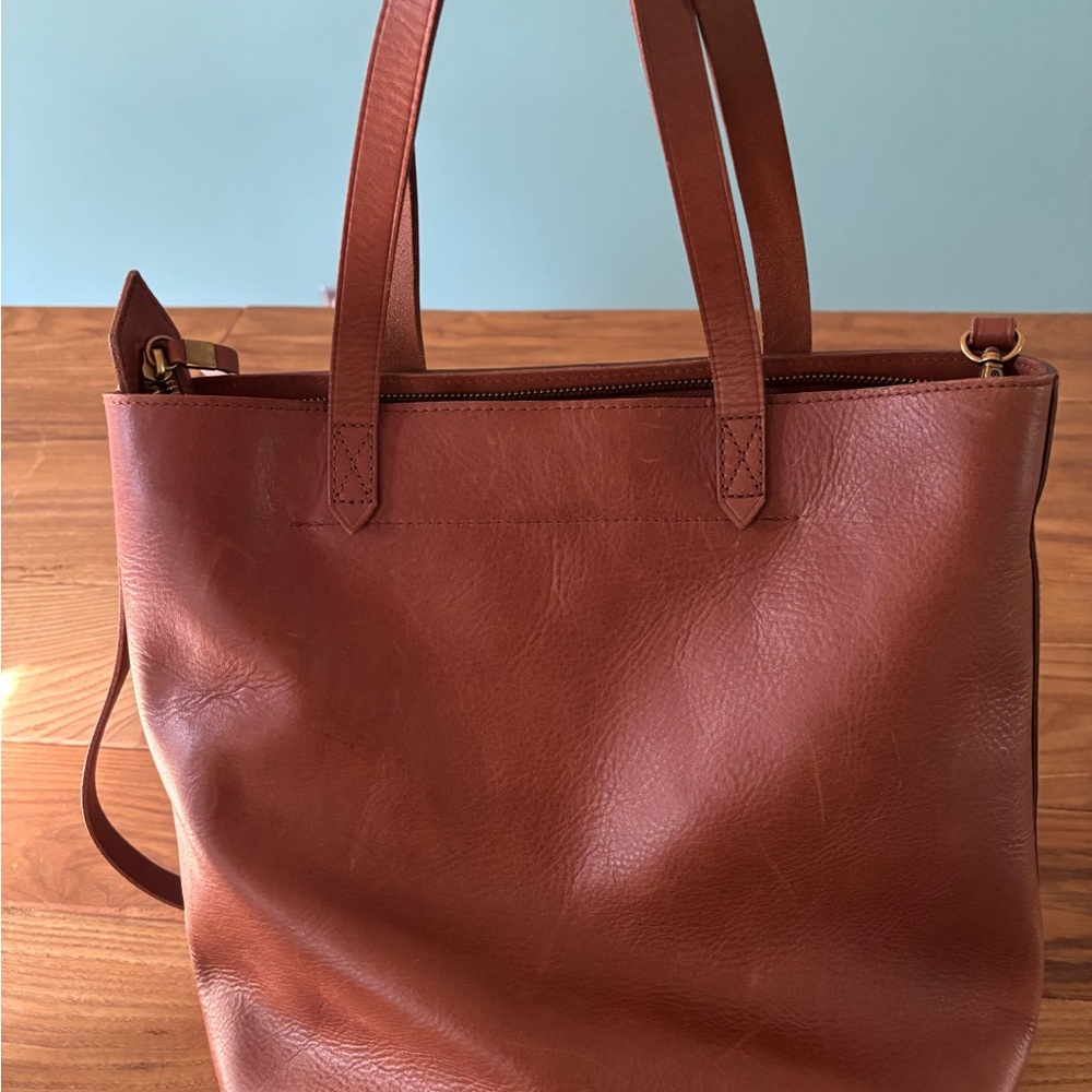 Madewell Brown Leather Tote Bag